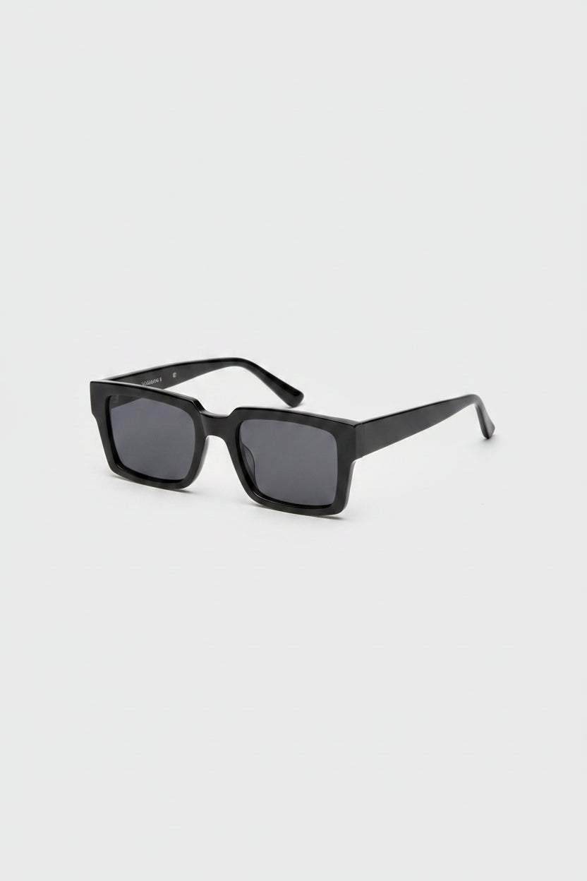 Retro Square Sunglasses with dark tinted lenses and lightweight unisex square frame design