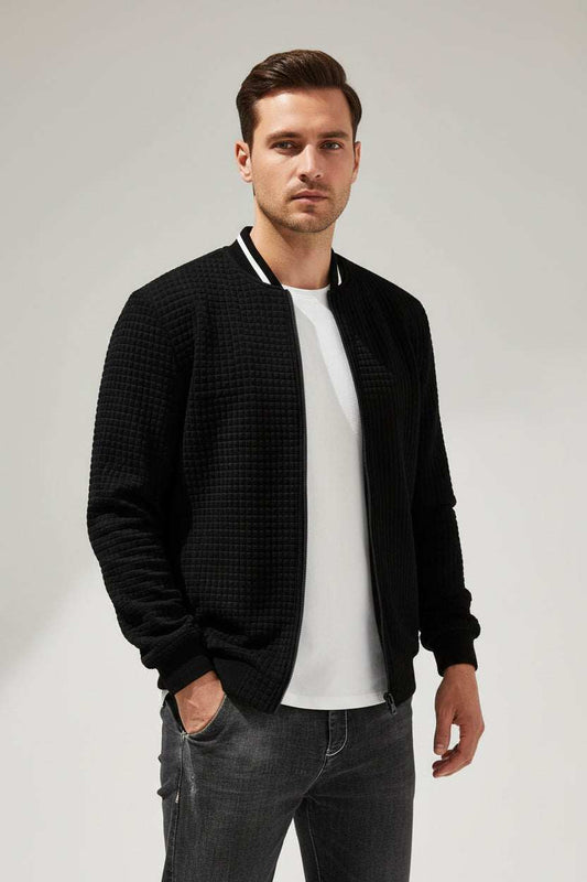 Minimal Stand-Collar Jacket with streamlined silhouette and modern collar for versatile everyday wear