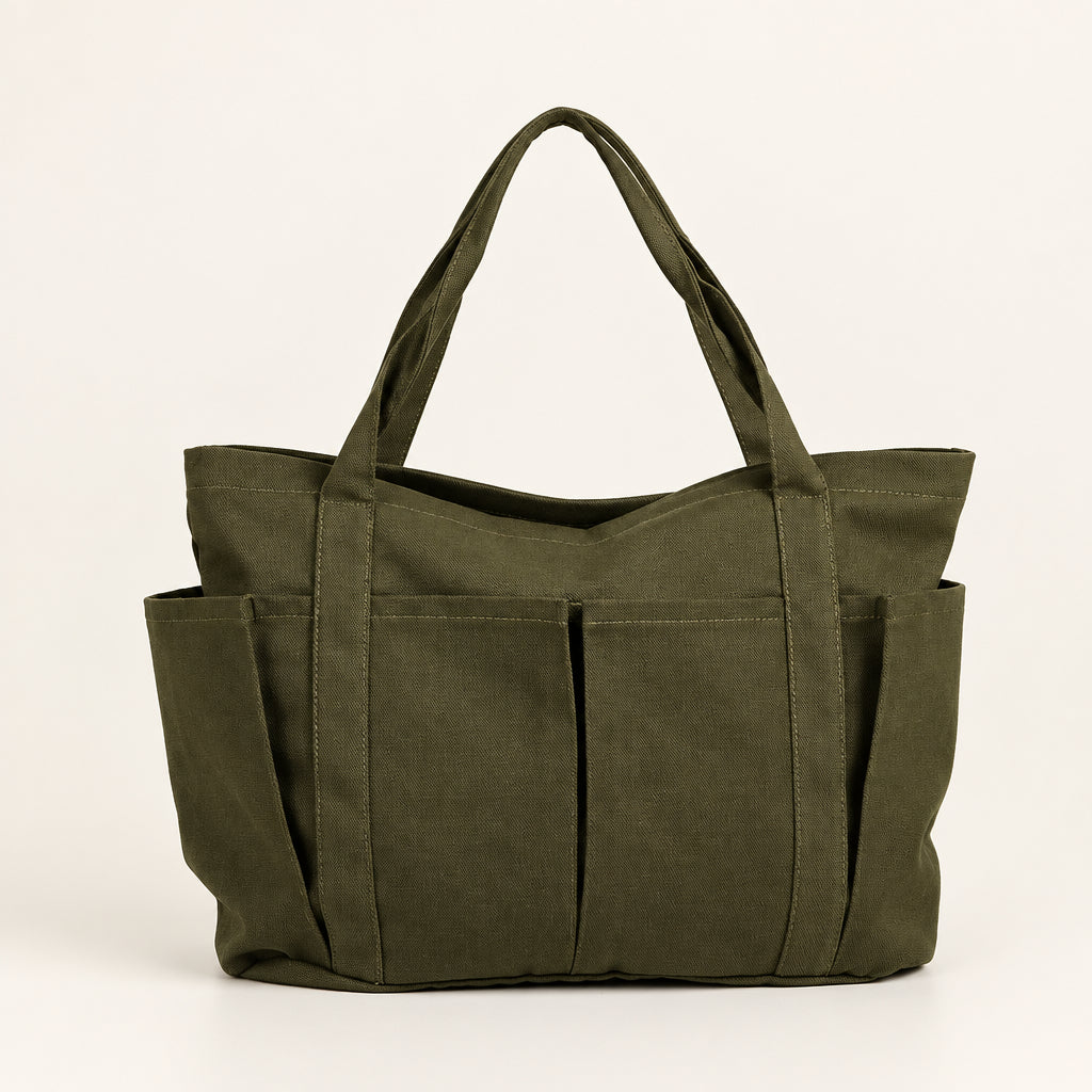 Women's Everyday Canvas Shoulder Tote Bag