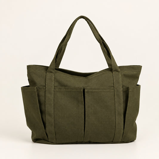 Women's Everyday Canvas Shoulder Tote Bag