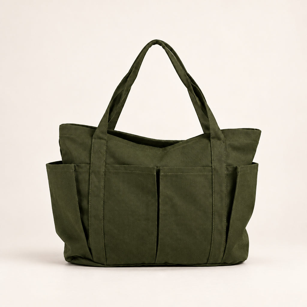 Women's Everyday Canvas Shoulder Tote Bag