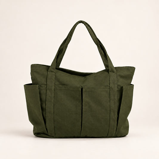 Women's Everyday Canvas Shoulder Tote Bag