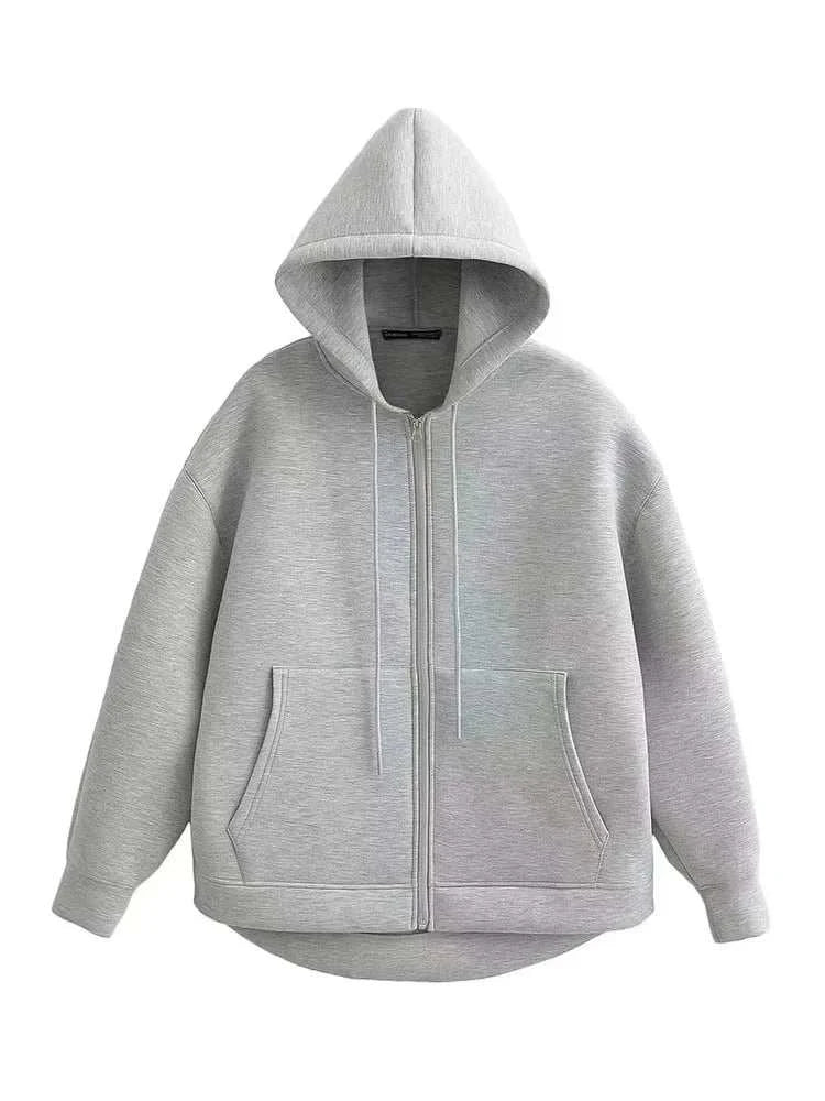 Women’s Oversized Zip Hoodie Jacket