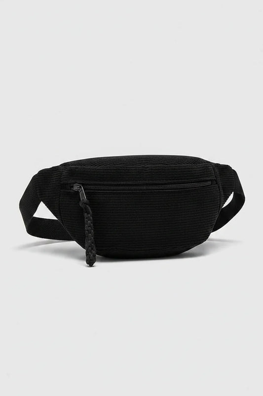 Corduroy Crescent Crossbody Bag