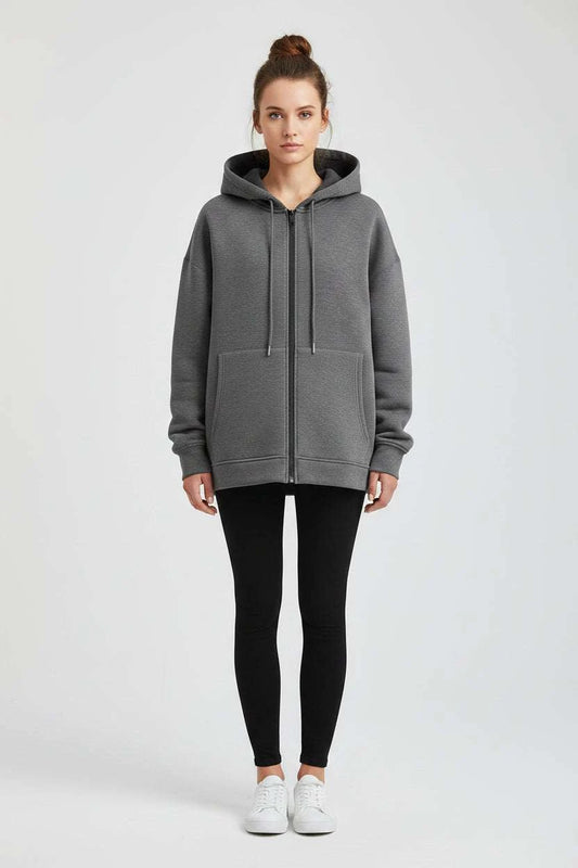Women’s Oversized Zip Hoodie Jacket