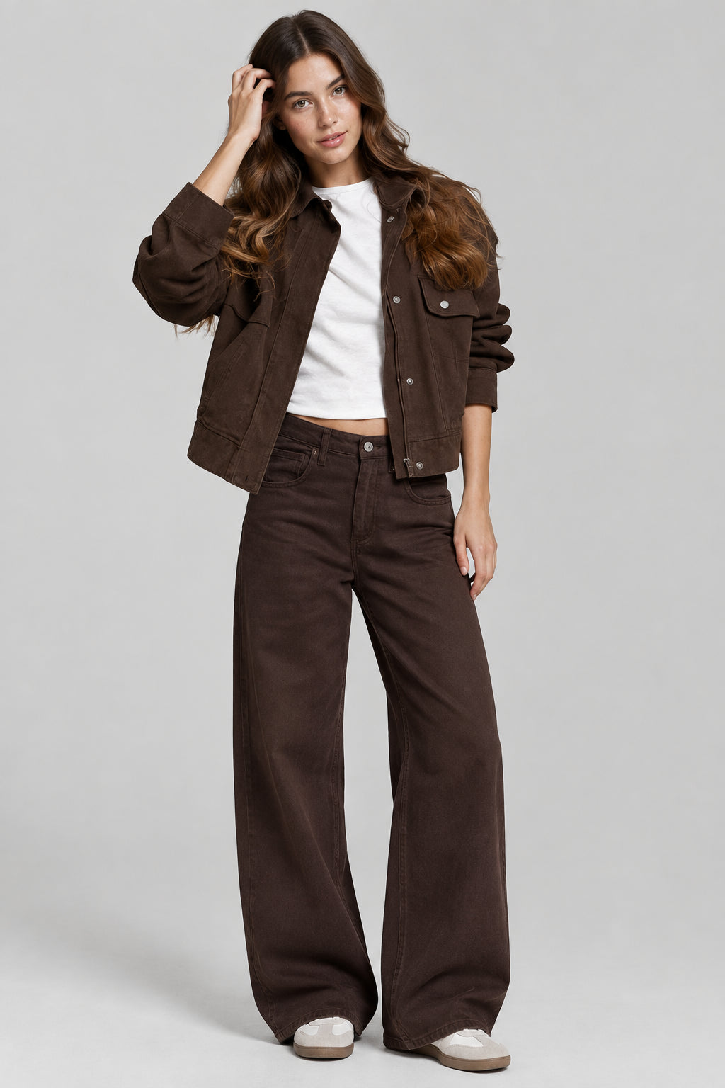 Women’s High-Neck Zip Pocket Jacket
