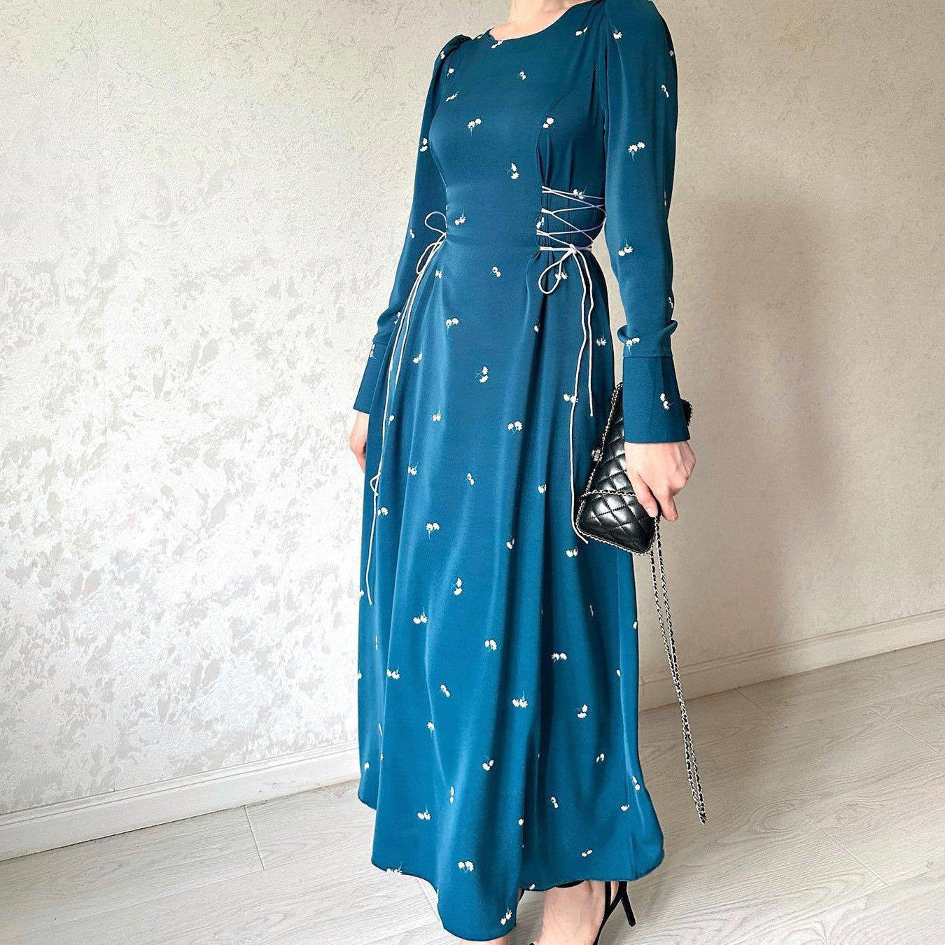 Elegant Long Waist Dress for Women