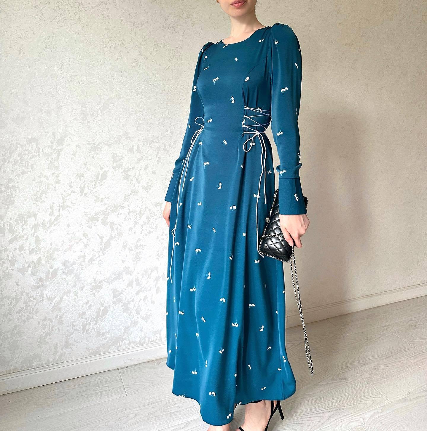 Elegant Long Waist Dress for Women